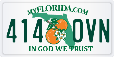 FL license plate 4140VN