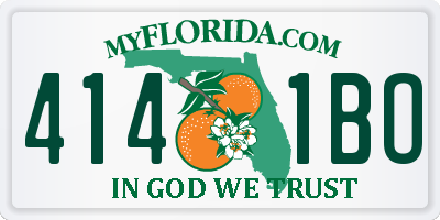 FL license plate 4141BO