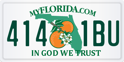FL license plate 4141BU