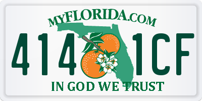 FL license plate 4141CF