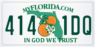 FL license plate 4141DQ