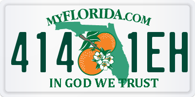 FL license plate 4141EH