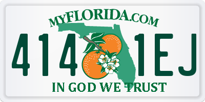 FL license plate 4141EJ
