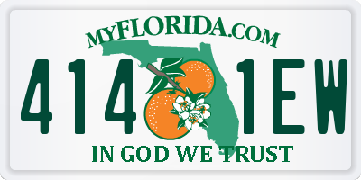 FL license plate 4141EW