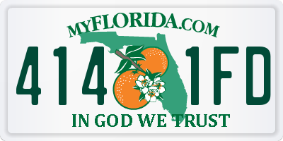 FL license plate 4141FD