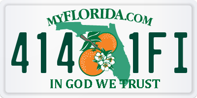 FL license plate 4141FI