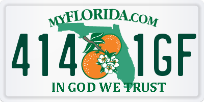 FL license plate 4141GF