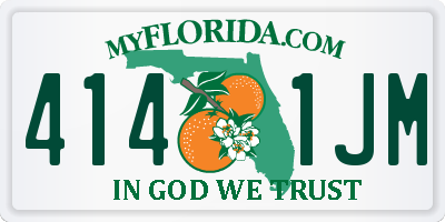 FL license plate 4141JM