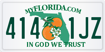 FL license plate 4141JZ