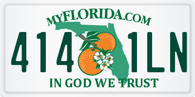 FL license plate 4141LN