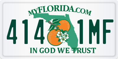 FL license plate 4141MF