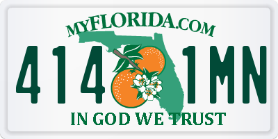FL license plate 4141MN
