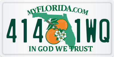 FL license plate 4141WQ