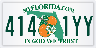 FL license plate 4141YY