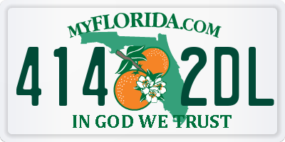 FL license plate 4142DL