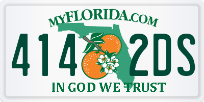 FL license plate 4142DS