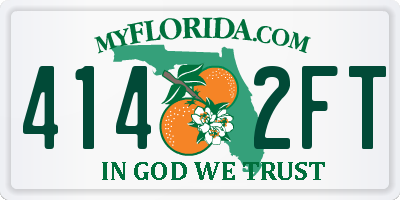 FL license plate 4142FT