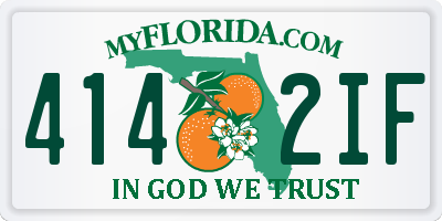 FL license plate 4142IF