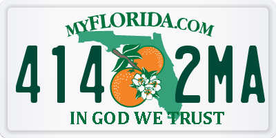 FL license plate 4142MA