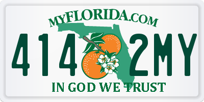 FL license plate 4142MY