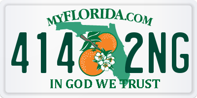 FL license plate 4142NG