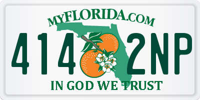 FL license plate 4142NP
