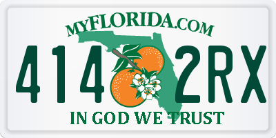 FL license plate 4142RX
