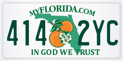 FL license plate 4142YC