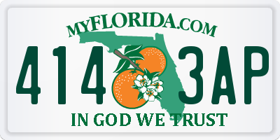 FL license plate 4143AP