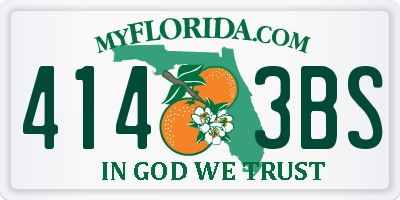 FL license plate 4143BS