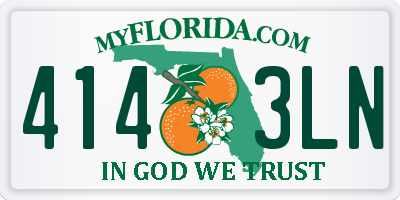 FL license plate 4143LN