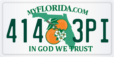 FL license plate 4143PI