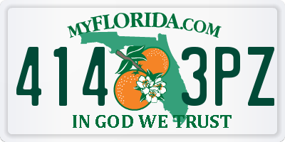 FL license plate 4143PZ