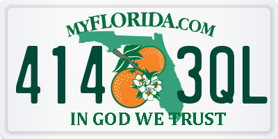 FL license plate 4143QL