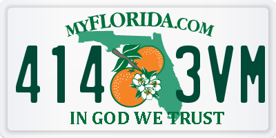 FL license plate 4143VM