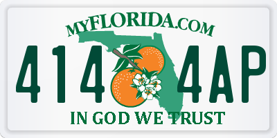 FL license plate 4144AP