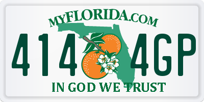 FL license plate 4144GP