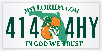FL license plate 4144HY