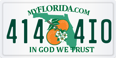 FL license plate 4144IO