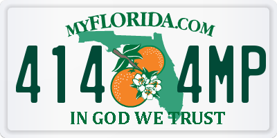 FL license plate 4144MP