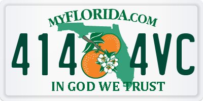 FL license plate 4144VC