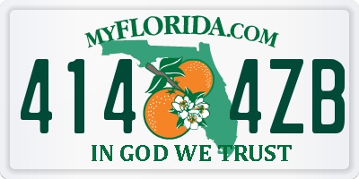 FL license plate 4144ZB