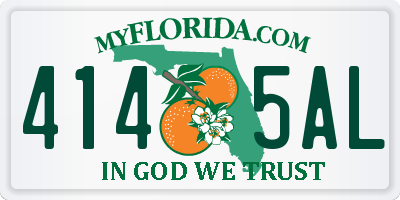 FL license plate 4145AL