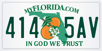 FL license plate 4145AV