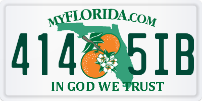 FL license plate 4145IB
