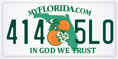 FL license plate 4145LO