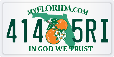 FL license plate 4145RI