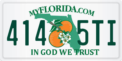 FL license plate 4145TI