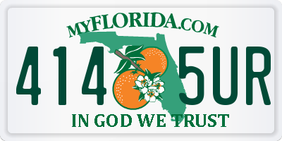 FL license plate 4145UR