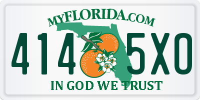 FL license plate 4145XO
